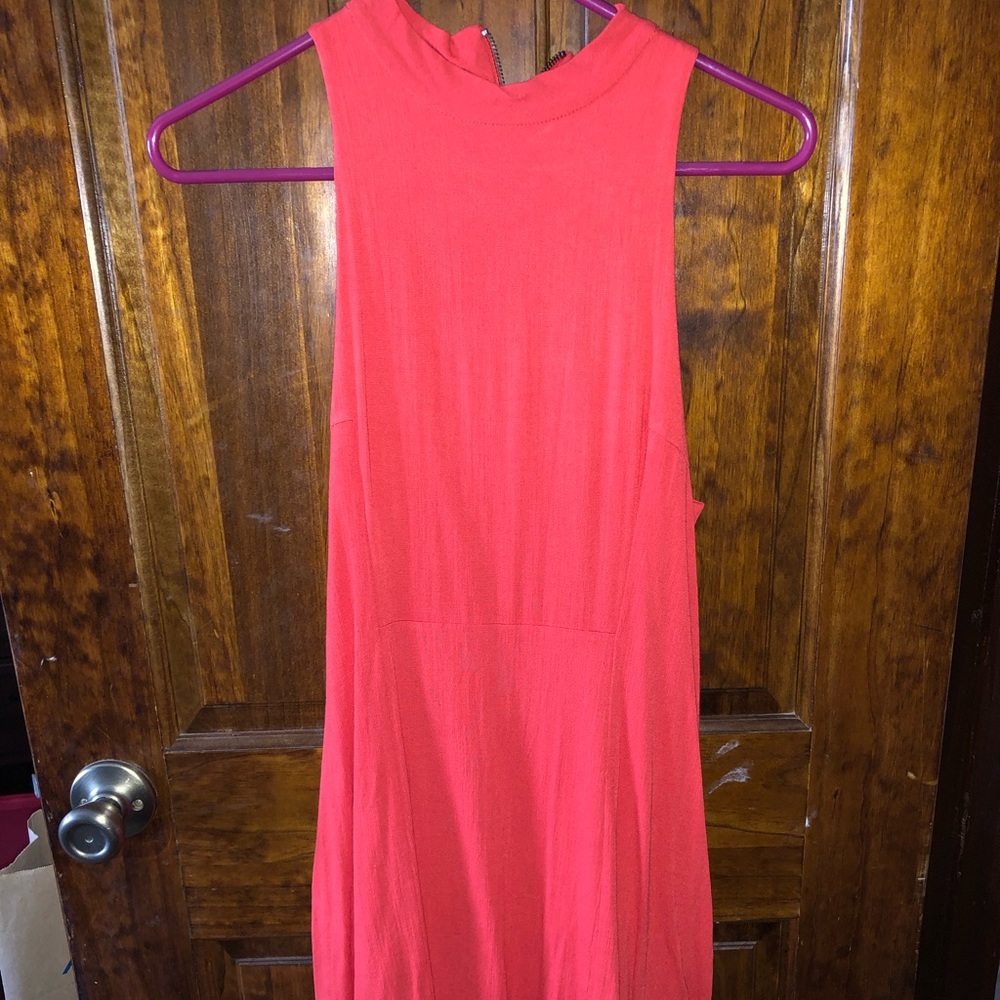 Free people midi dress with key hole back